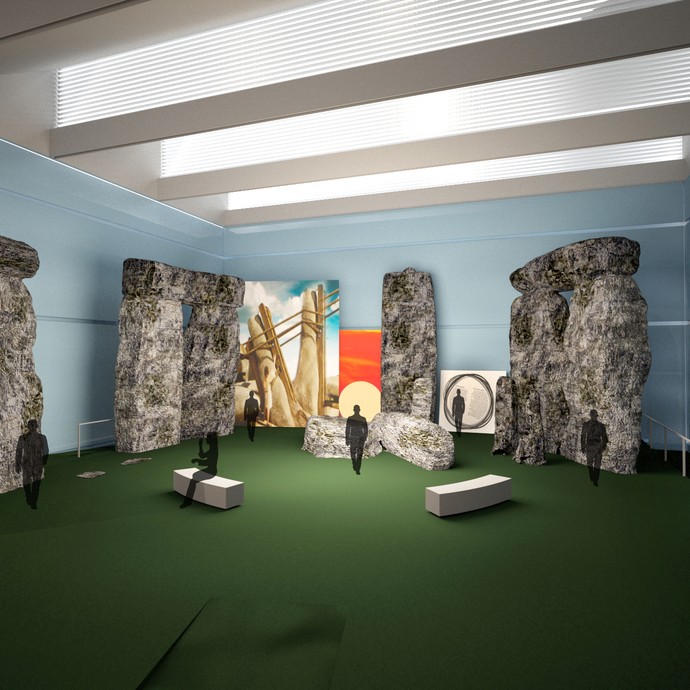 Gestaltungsentwurf für die Sonderausstellung (öffnet vergrößerte Bildansicht)