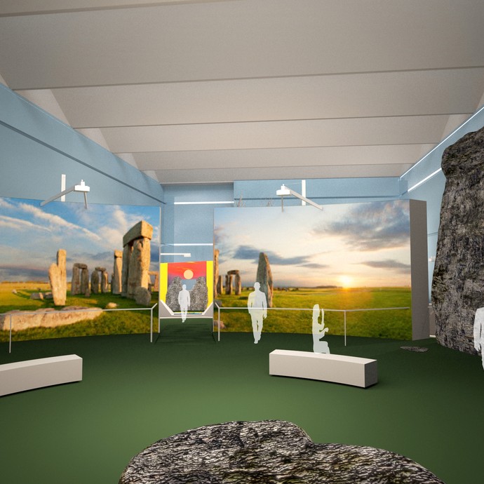 Gestaltungsentwurf für die Sonderausstellung (öffnet vergrößerte Bildansicht)