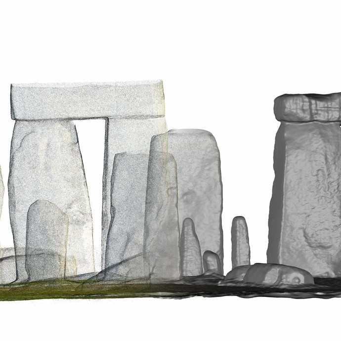 Der Steinkreis in durchsichtigen Umrissen dargestellt (öffnet vergrößerte Bildansicht)